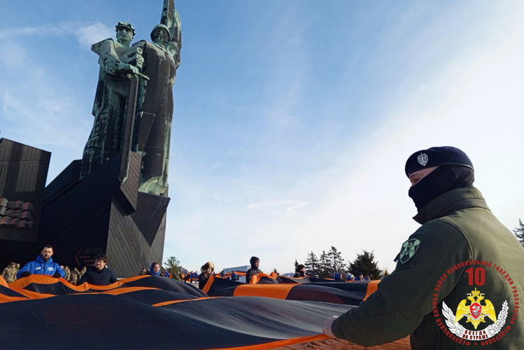 Рогвардейцы Донецка стали участниками акции «Лента Мужества»