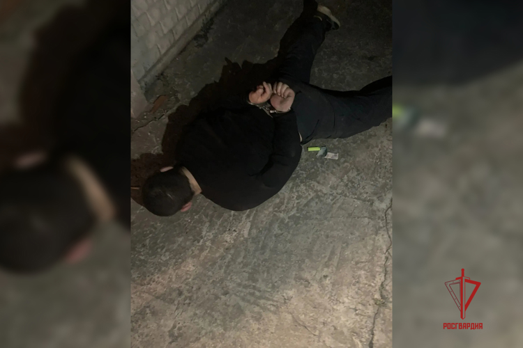 В Макеевке росгвардейцы задержали подозреваемого в незаконном хранении