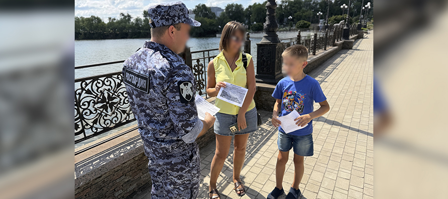 Сотрудники Росгвардии провели профилактические мероприятия по пожарной безопасности в ДНР