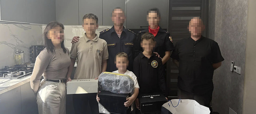Главное управление Росгвардии по ДНР поддержало многодетные семьи личного состава 