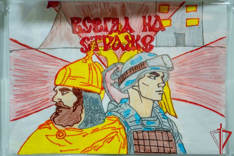 В ДНР ко Дню вневедомственной охраны прошёл конкурс рисунков среди детей росгвардейцев